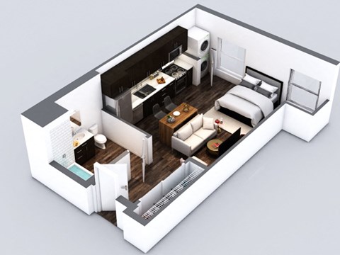 S4 Floorplan at 5550 Hollywood, Los Angeles, California